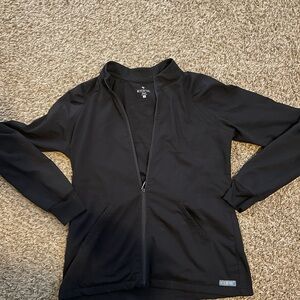 Women's Black Scrub Jacket